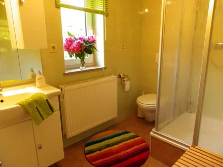 Bad mit  Dusche und WC