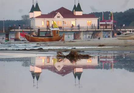 ...die Ahlbecker Seebrücke  - Ich seh sie doppelt!