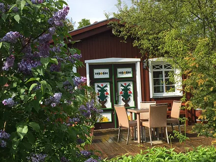  Terasse vor Veranda und historischer Darßer Tür