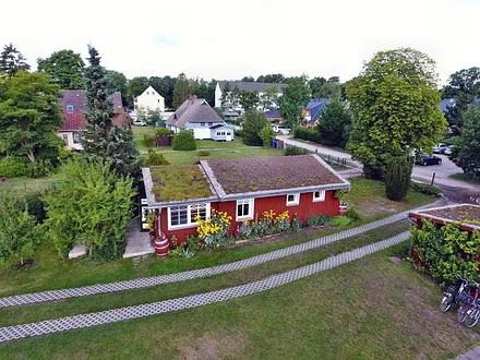 Das Gartenhaus von oben - Blumem-Bäume- Ruhe 