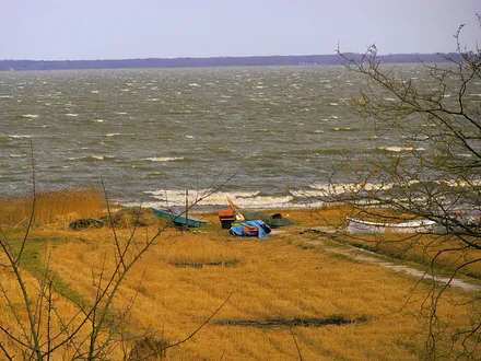 Blick auf den Bodden von unserer FW aus