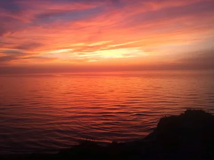 Sonnenuntergang im Sommer