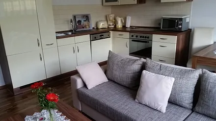 Wohnzimmer + offene Küche