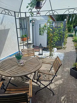 Eingang mit Sitzecke