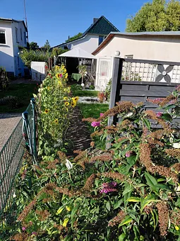 Ansicht vom Parkplatz der fewo