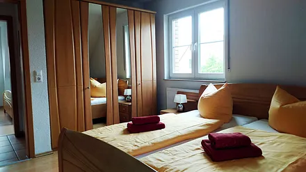 Drei große Schlafzimmer für 6 Personen