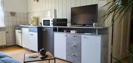 Wohnzimmer mit Kochnische