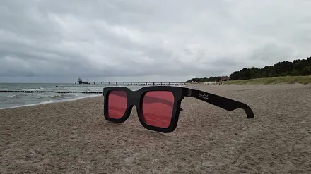 Strand mit einzigartigen Fotomotiv