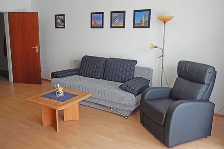 Sitzgruppe und ausziehbare Schlafcouch