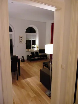 Wohnzimmer Eichendielen