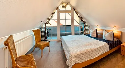 Schlafzimmer 2 im oberen offenen Bereich