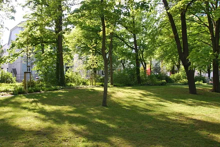...und den Warnemünder Kurpark sozusagen vor der Haustür