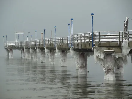 Die Seebrücke im Winter