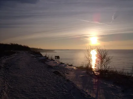 Sonnenuntergang im Winter