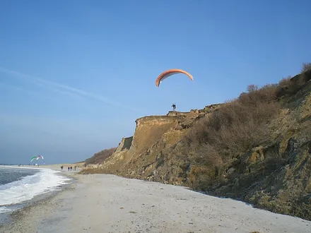 An der Steilküste im Winter