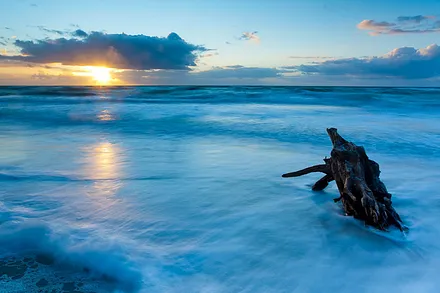 Sonnenuntergang am Strand