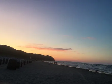 Sonnenuntergang Strand Baabe