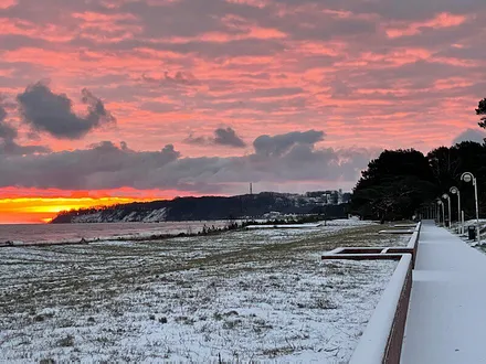 Sonnenaufgang im Winter