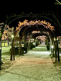 Strandstraße Baabe im Winter