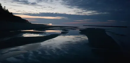 Koserow am Strand nach dem Sturm