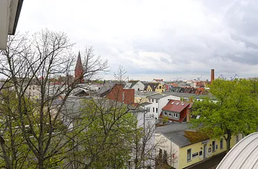 Blick über die Dächer von Warnemünde