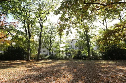 Blick vom Kurpark auf Ferienobjekt