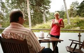 großer  sonniger Balkon