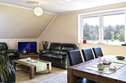 Wohnzimmer mit Sitzecke