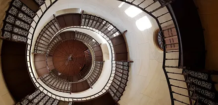 Die Treppe im Jagdschloss Granitz