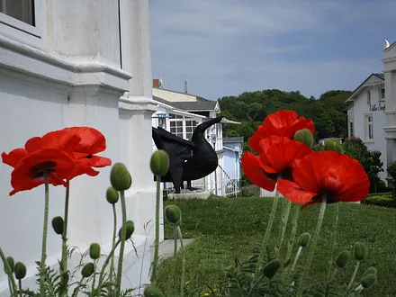 Park vor Villa, Südseite