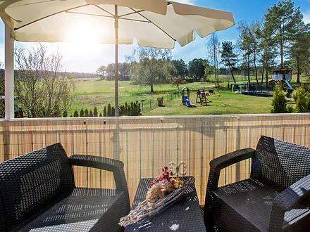 Balkon mit Gartenblick