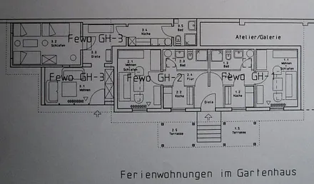 Grundriss Gartenhaus, Fewo GH-1 rechts