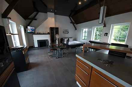 54m2-große Einraumwohnung, hier Gesamtansicht