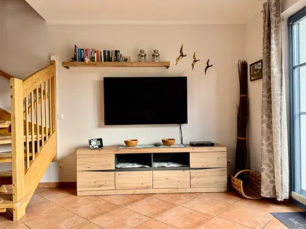 Der 48 Zoll LED-Smart-TV mit Internetzugang und Netflix inklusive