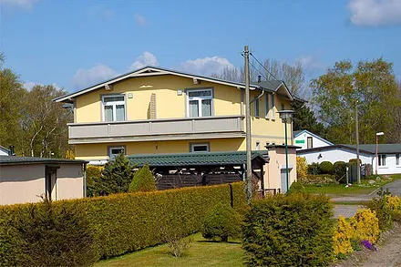 Blick auf das Strandhaus