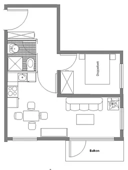 Grundriß der Wohnung