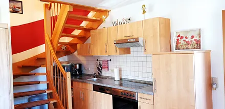 Treppe zum Obergeschoß