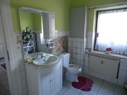 Bad  Waschplatz und WC