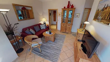 Wohnzimmer mit Schlafcouch