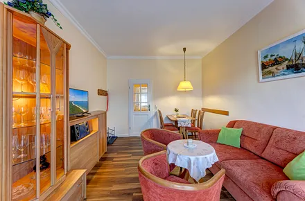 Wohnzimmer mit Schlafcouch