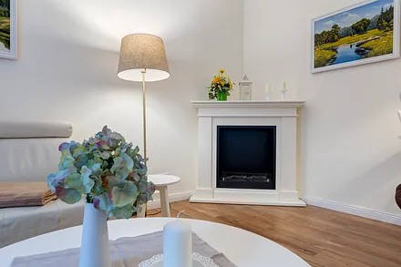 Wohnzimmer mit Ethanolkamin