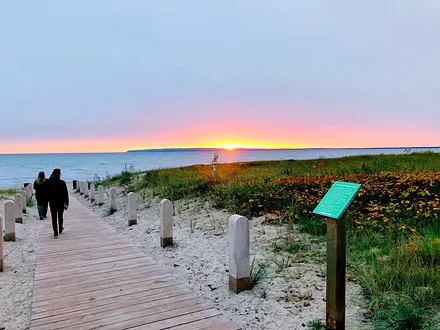 Sonnenaufgang am Strand in Juliusruh