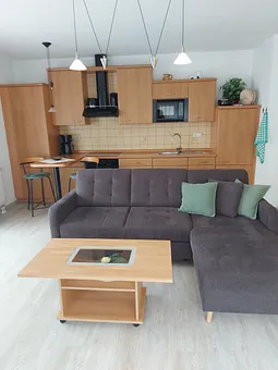 Wohnzimmer mit Küchenzeile