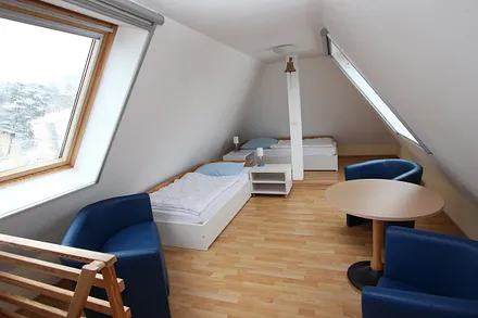 Schlafzimmer im Spitzboden