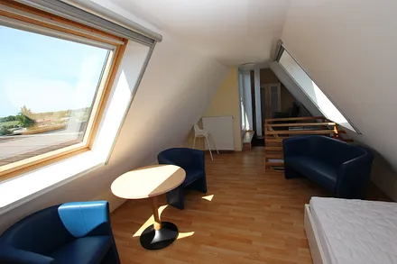 Schlafzimmer im Spitzboden