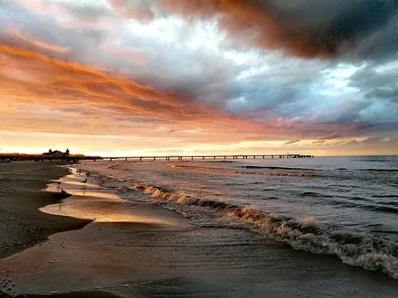 Sonnenuntergang am Strand