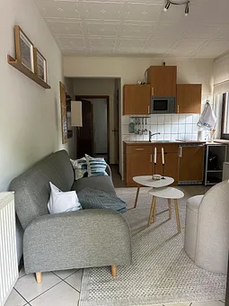 Wohnzimmer mit Pantryküche