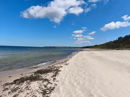 Die "Wolkenreise" am Strand von Glowe