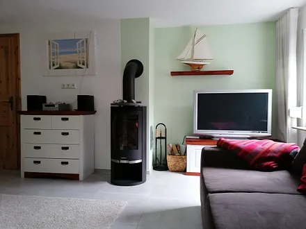 Kaminofen im Wohnzimmer