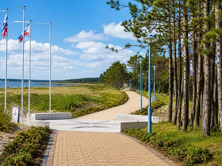 Die neue Seepromenade im Ostseebad Juliusruh